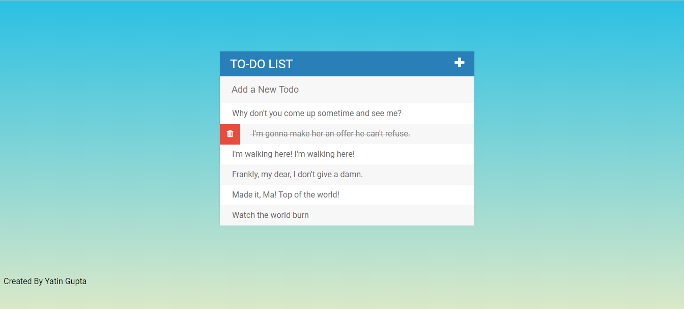 To do list